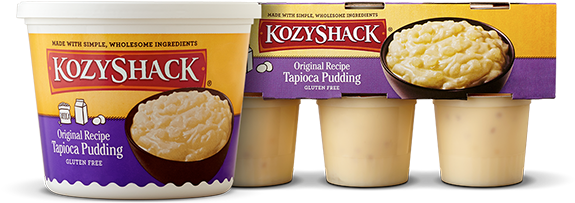 Tapioca Pudding - Kozy Shack Tapioca Pudding - 22 Oz Tub (600x247), Png Download