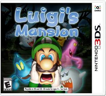 Luigi's Mansion - Luigi's Mansion 3ds Box Art (350x438), Png Download