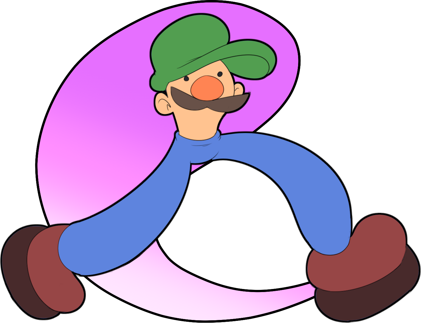 Image - Luigi (1384x1064), Png Download