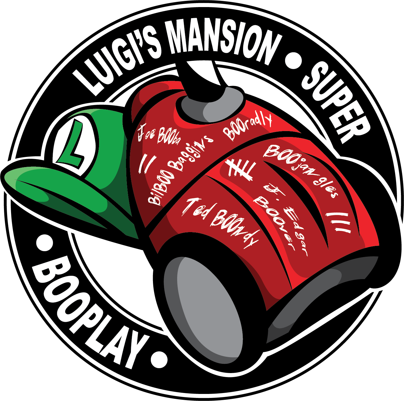 Luigi's Mansion T-shirt Design - Reflectives Julius K9 Velcro Sticker Supergirl (1318x1306), Png Download