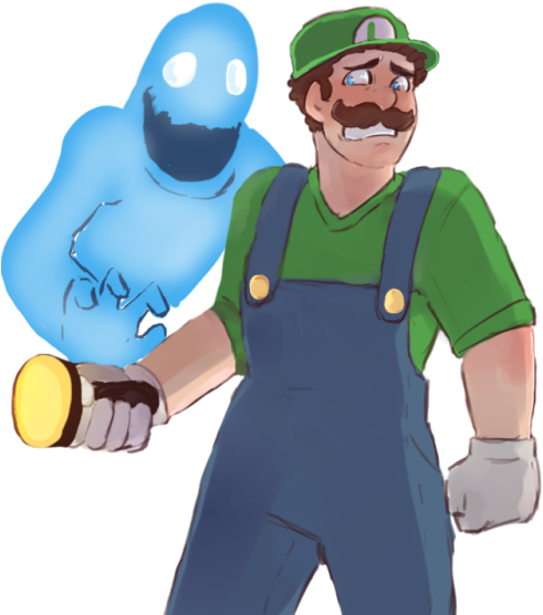 I Love Luigi's Mansion So Damn Much Best Luigi - Luigi's Mansion (500x555), Png Download