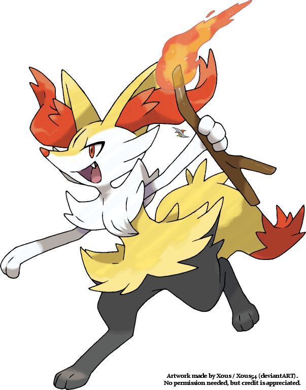186kib, 603x768, Braixen By Xous54-d6o03se - Fennekin Evolution (603x768), Png Download