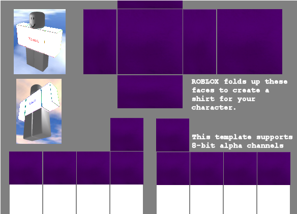 Purple Roblox Shirt Template Girl