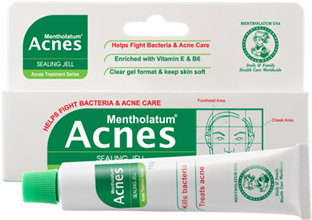 This Gel Like Texture Claims To Treat Acne By Killing - Mentholatum Acnes Clear & Whitening Facial Wash (403x392), Png Download
