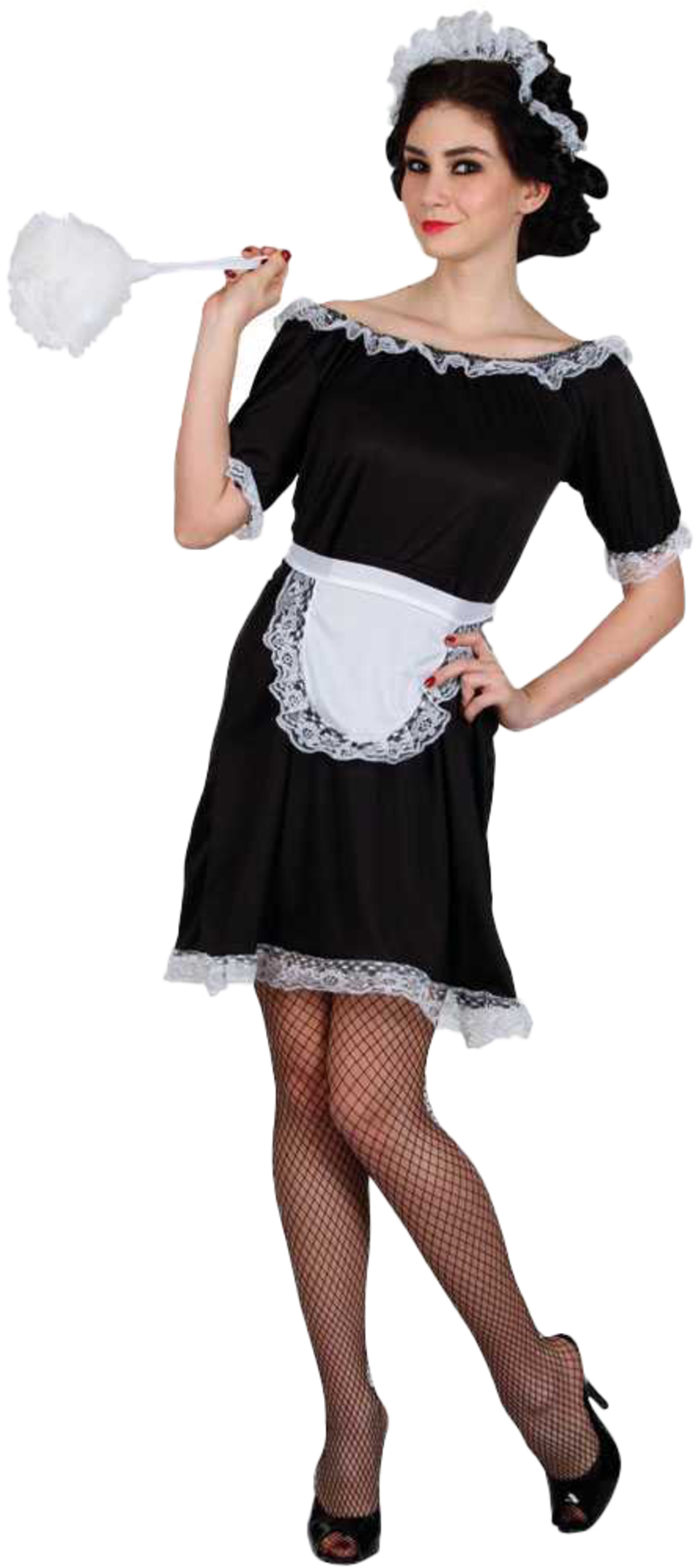 Classic French Maid Costume (1000x2141), Png Download