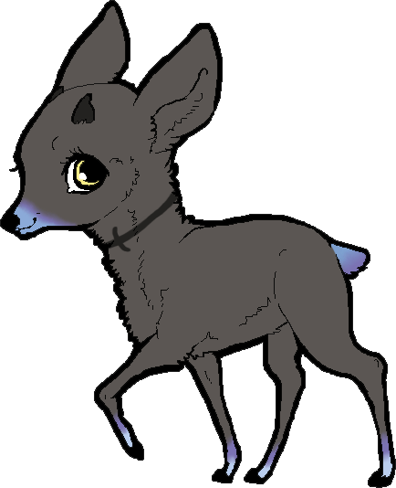 Deer (434x534), Png Download