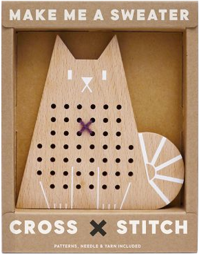 Cross-stitch Animals - Bonjour F'éte - - Make Me A Sweater Cross Stitch (590x506), Png Download