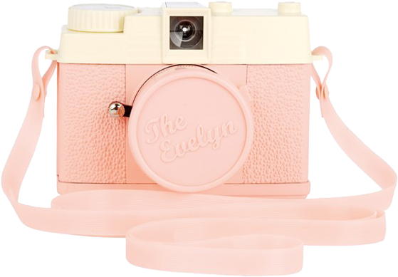 Cámara Sticker - Pink Camera Aesthetic (592x436), Png Download