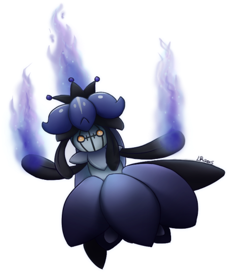 Chandelure X Lilligant = Lillilure - Lilligant And Chandelure (500x576), Png Download