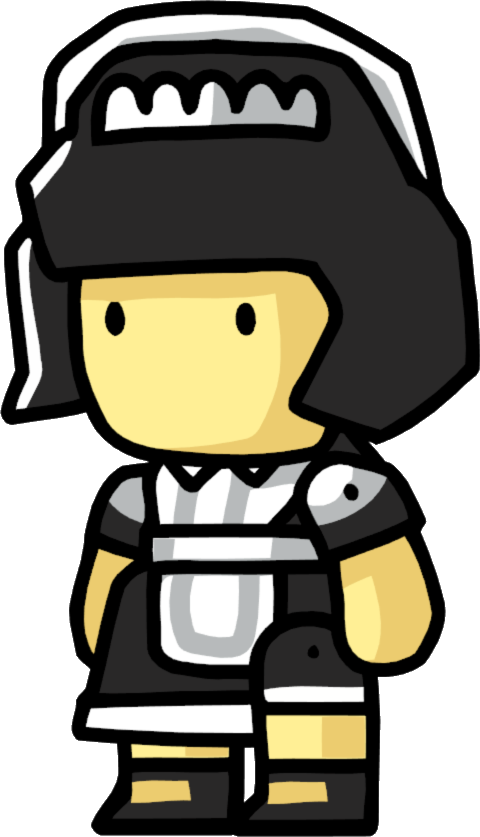 Maid Clipart Butler - Scribblenauts Maid (480x837), Png Download