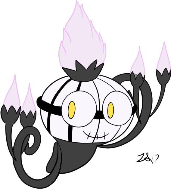 8 Willow As Chandelure , - Cartoon (648x648), Png Download