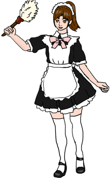 Looking For A Maid - Ama De Llaves Dibujo (610x588), Png Download