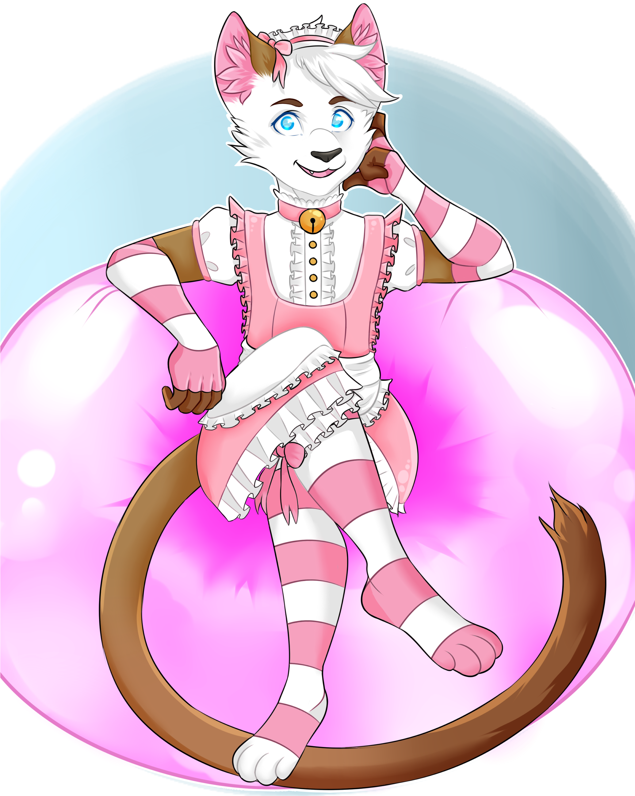 [com] Cookiekitty Maid~ - Cartoon (2070x2637), Png Download