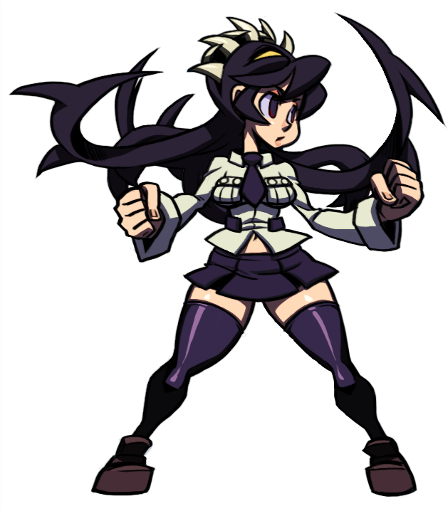 Dddowwwwwwwwwwobbb Skullgirls, Drawing Style, Game - Animation Idle 2 Frames (648x717), Png Download