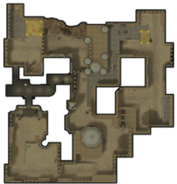 Dust 2 Is One Of The Most Popular Maps In All Of Cs - Dust 2 Slope (371x371), Png Download