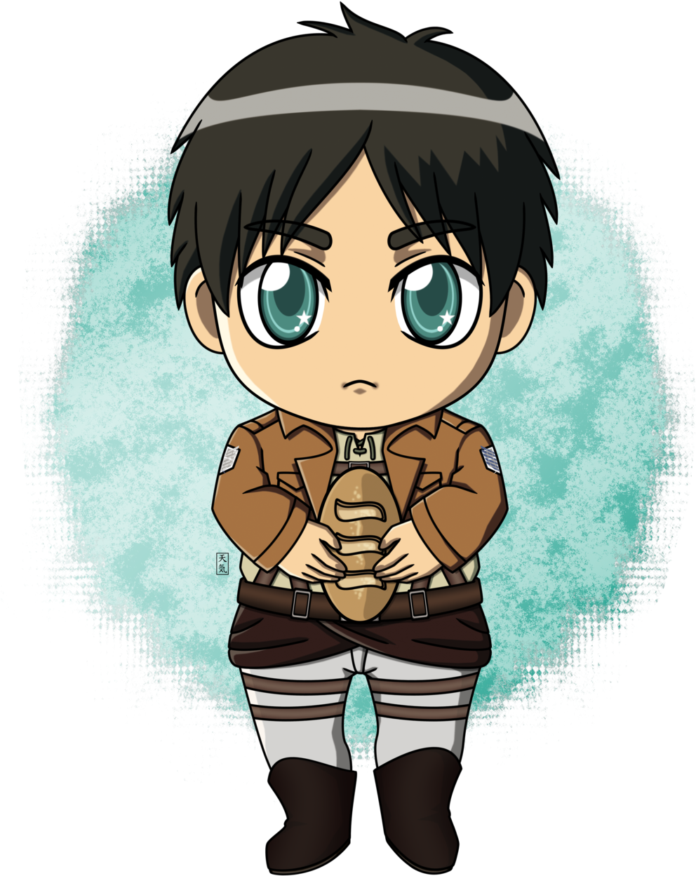 Eren Yeager (1024x1583), Png Download