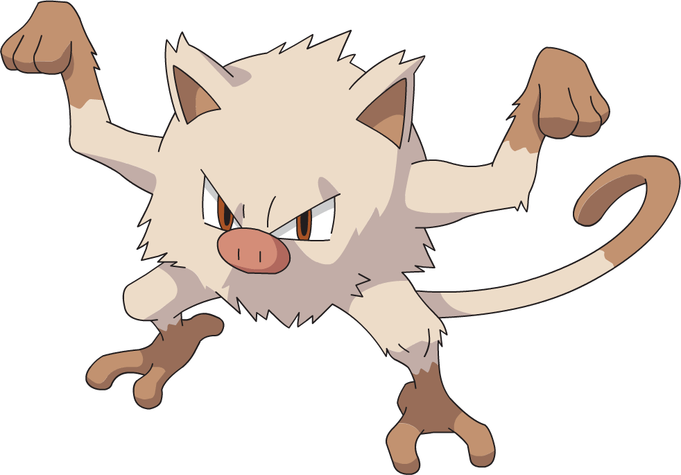 Mankey - Pokemon Mankey (982x685), Png Download