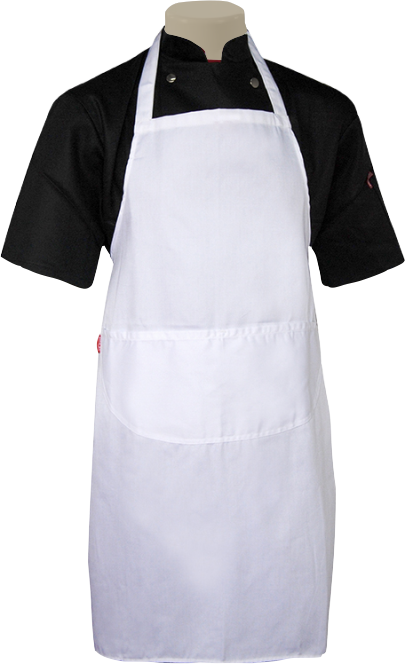 Chef Apron Png Svg Royalty Free - White Apron With Pocket (406x664), Png Download