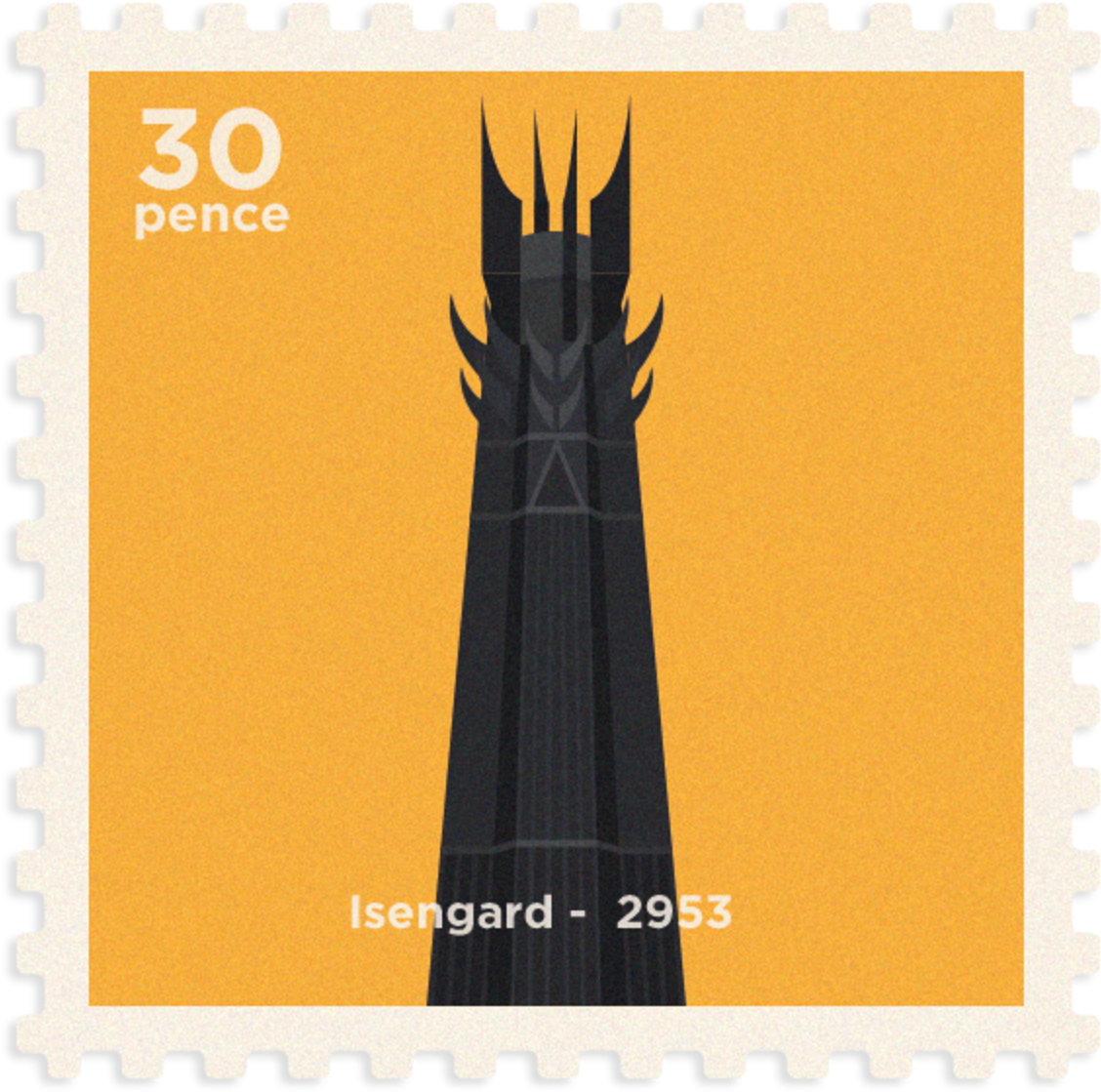 9e825c30485407 - 562564b07fbca - Middle Earth Post Stamp (1200x1200), Png Download