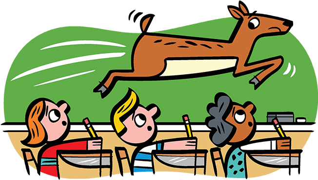 Running Scared - Cartoon (663x441), Png Download