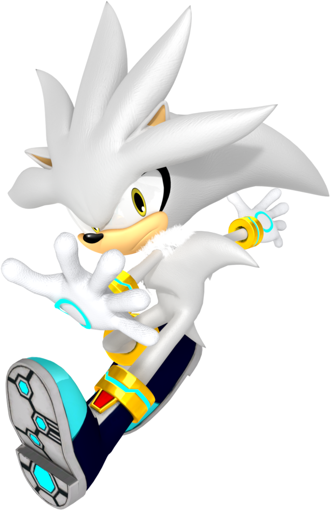 Silver The Hedgehog 2017 Render - Silver The Hedgehog Png (763x1047), Png Download