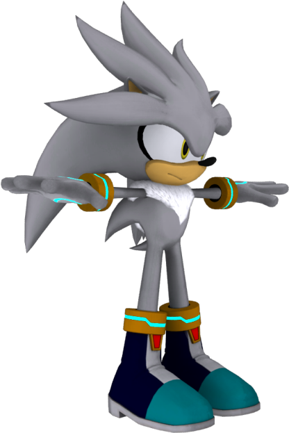 Download Zip Archive - Silver The Hedgehog Sonic Forces (750x650), Png Download