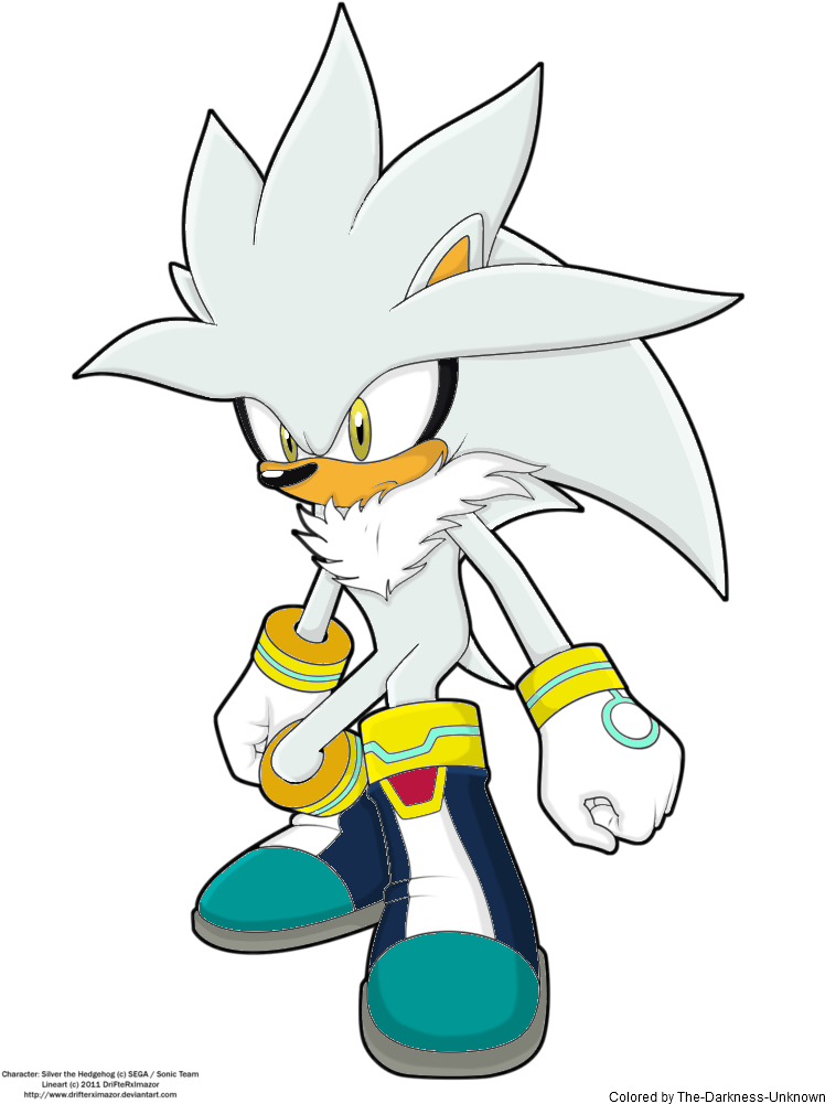 Silver The Hedgehog Colored By Lunarisraven On Deviantart - Silver The Hedgehog Cartoon (774x1032), Png Download