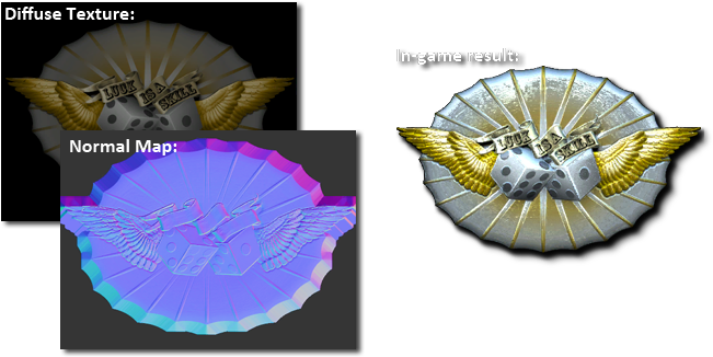 In Addition To A Diffuse Map, They Require A Normal - Cs Go Foil Sticker (658x334), Png Download