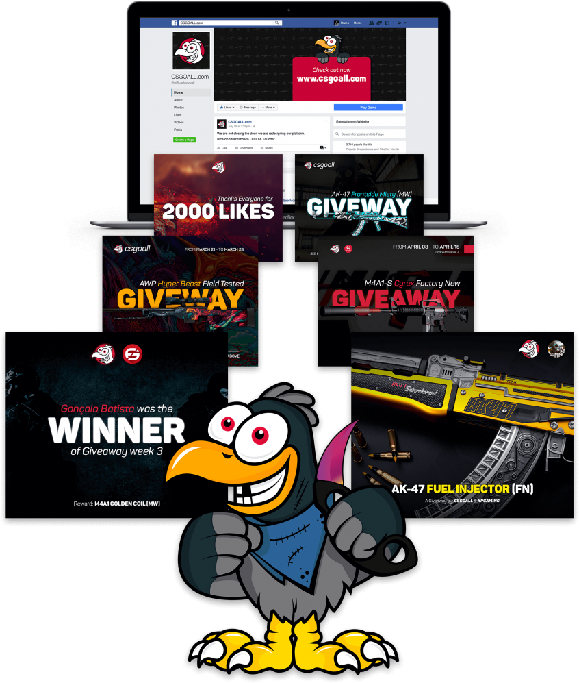 Facebook Csgoall - Cartoon (869x1024), Png Download