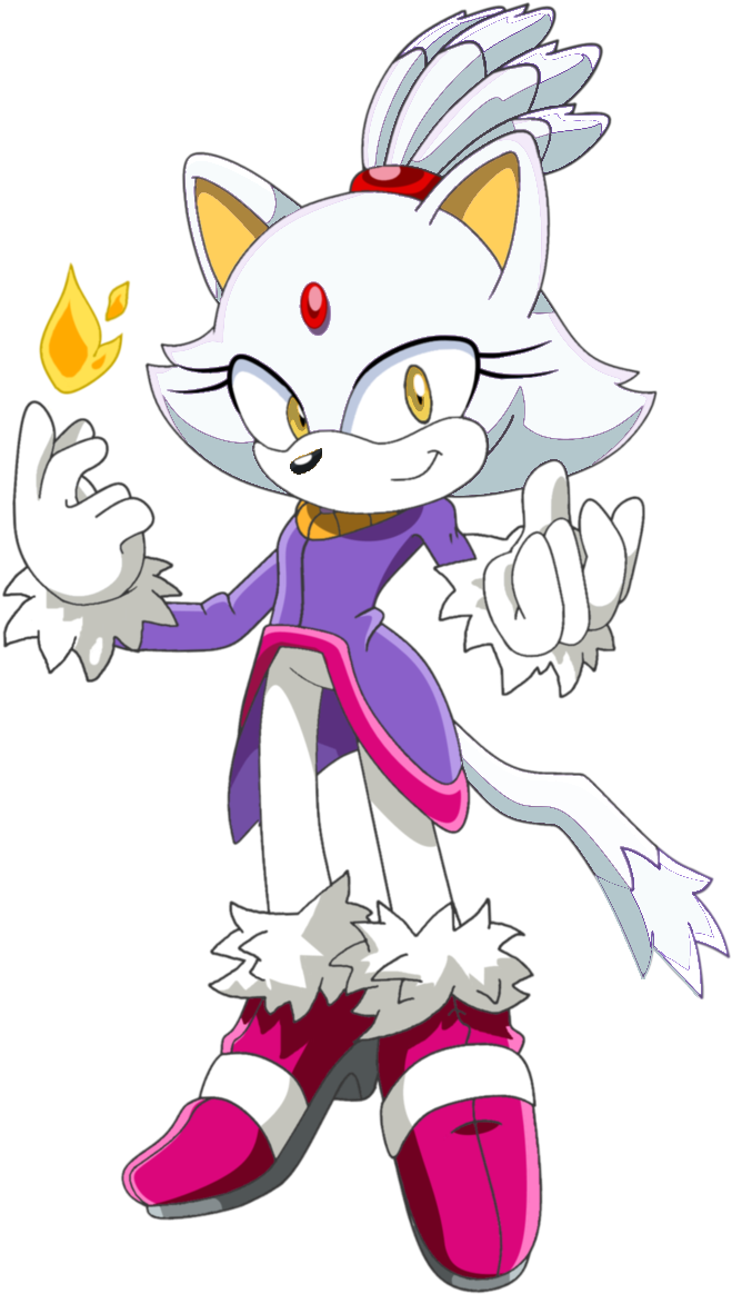 Blaze The Cat (668x1196), Png Download