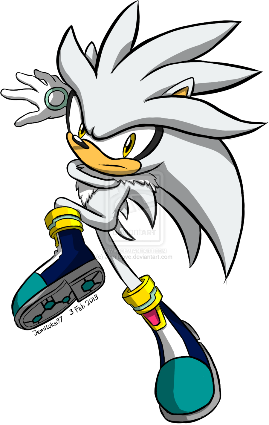 Silver The Hedgehog Psychic Colorful Tarot Cards Prepare - Silver The Hedgehog Psychic Knife (900x1422), Png Download