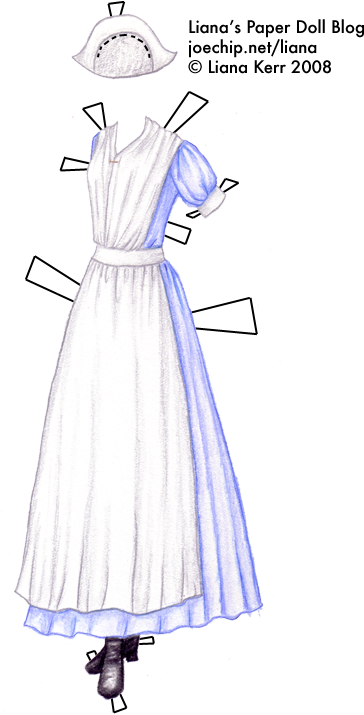 Click For Larger Version - White Apron (377x714), Png Download