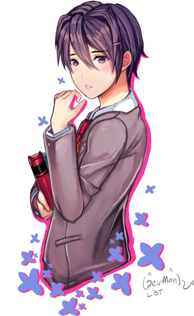 Clipart Free Stock Ciel Drawing Jordan Persegati - Doki Doki Literature Club Art (723x1104), Png Download