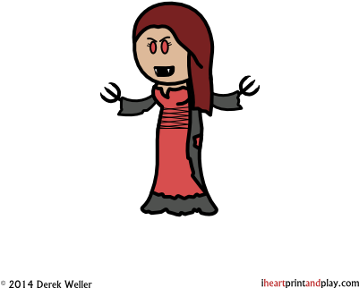 Vampire Spawn Fleshripper T - Cartoon (400x400), Png Download