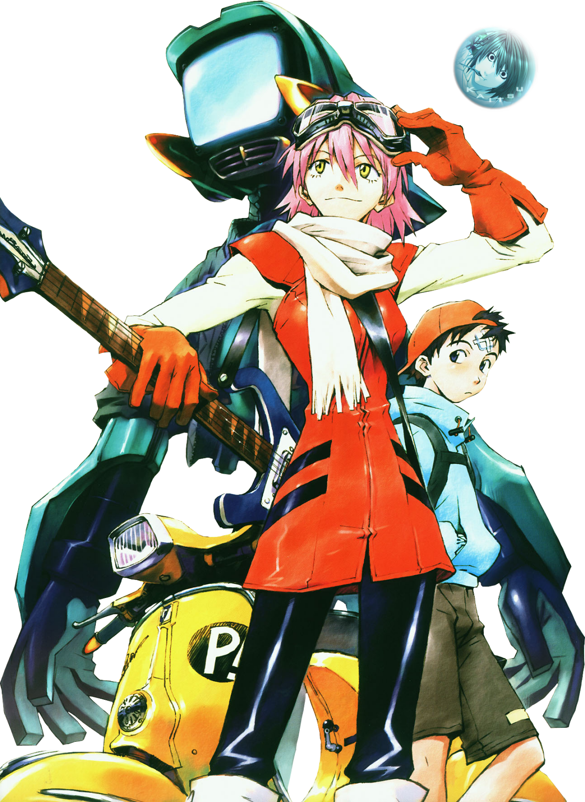 User Posted Image - Haruko Flcl Art (1167x1600), Png Download