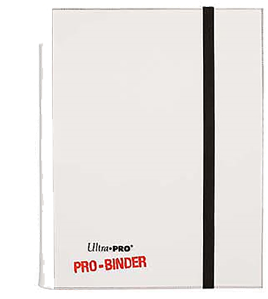 9 Pocket White Pro Binder With Embossed Middle Black - Paper Product (432x432), Png Download