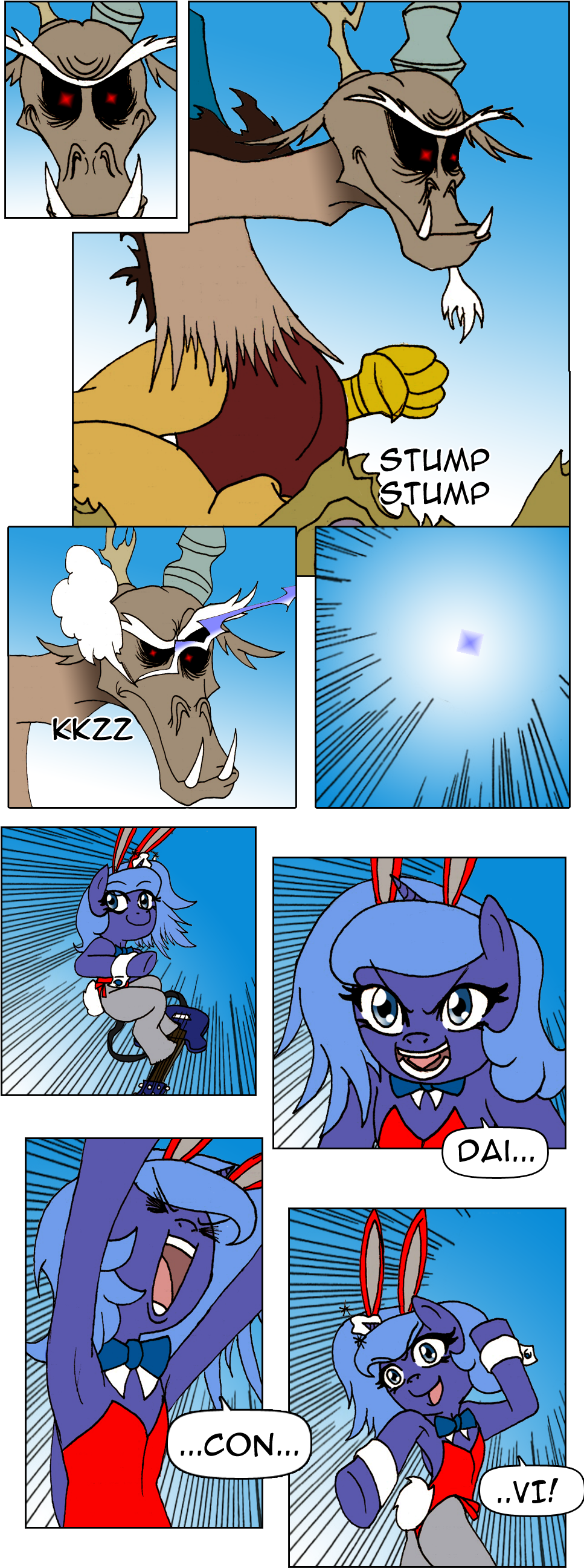 Dankodeadzone, Bunny Suit, Clothes, Comic, Daicon Iv, - Cartoon (980x2642), Png Download