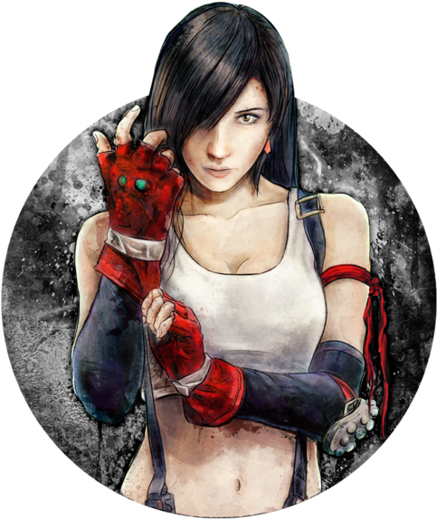 Flcl Progressive - Final Fantasy Art Tifa (630x630), Png Download