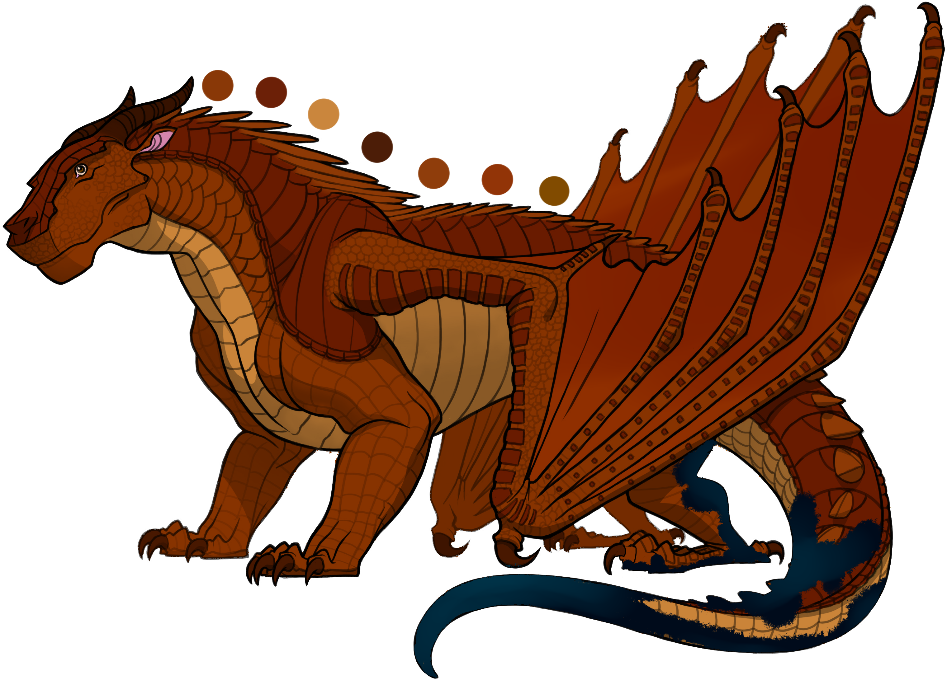 Claws Clipart Leg - Wings Of Fire Mudwing (3040x2214), Png Download