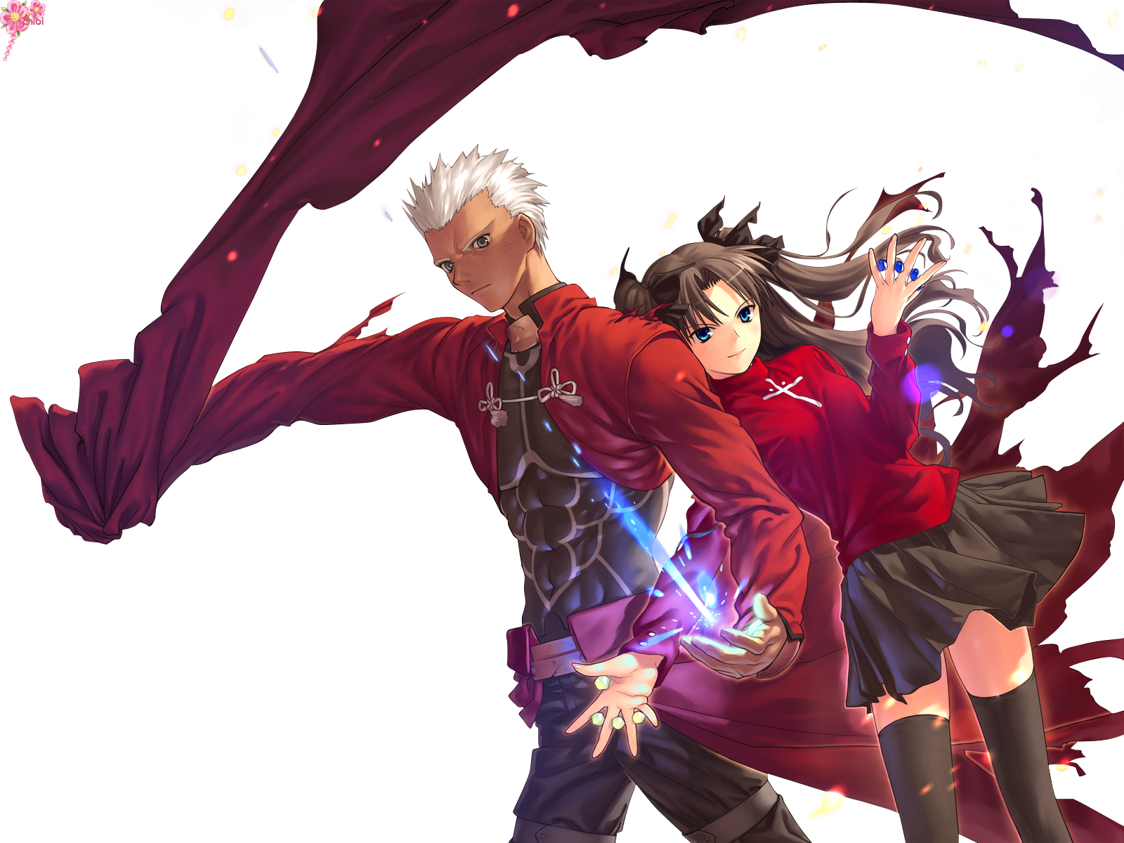 07 Dec 2010 - Fate Stay Night Unlimited Blade Works Tohsaka (1600x1200), Png Download
