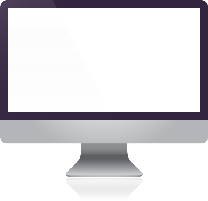Png Download Desktop Vector Mockup - Computer Monitor (672x665), Png Download
