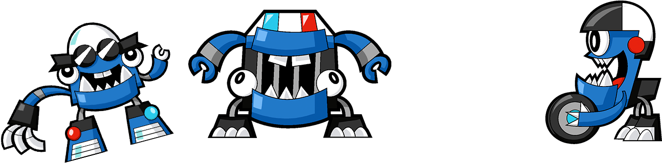 Mixels - Mixels Police (1600x412), Png Download