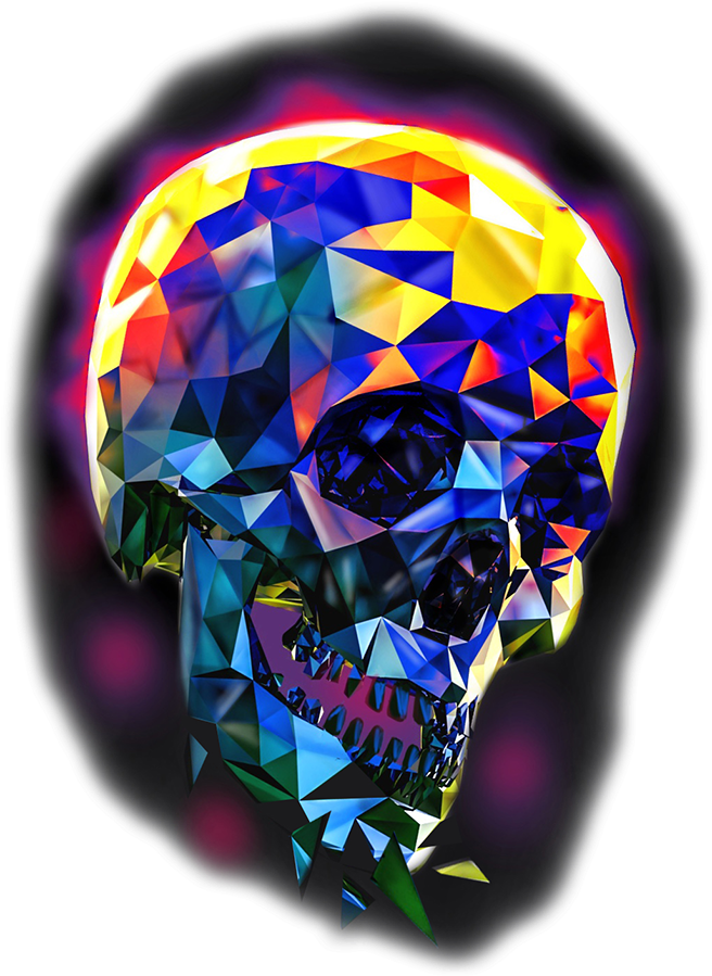 Geometric Skull Tattoo - Graphic Design (800x988), Png Download