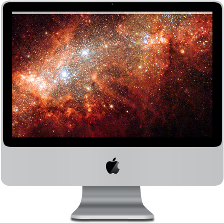 Every Desk In Theoretical Physics Has A Modern, Desktop - Orange Wallpaper Space 4k (603x500), Png Download