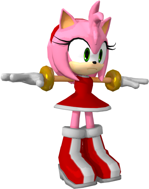 Download Zip Archive - Amy Rose Model Download (750x650), Png Download