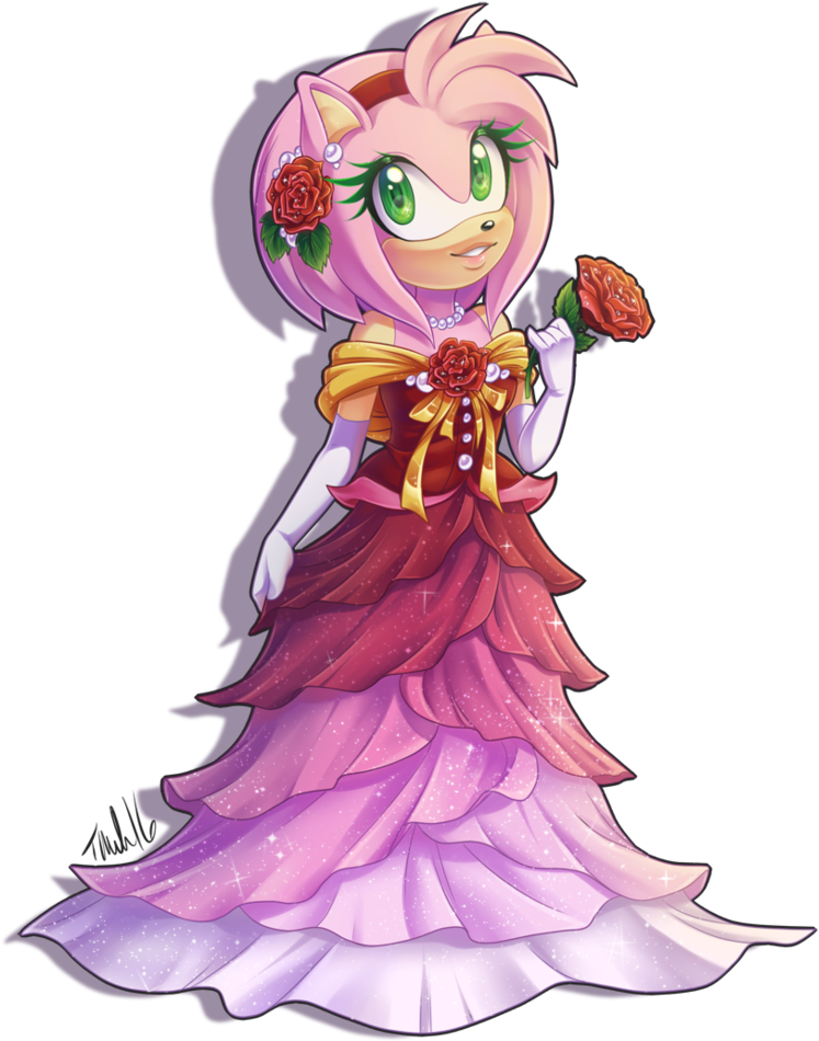 Amy Rose - Amy Rose Fan Art (789x1013), Png Download