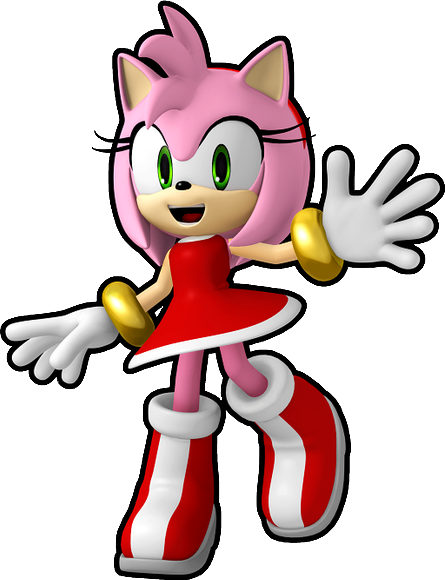 Sonic Runners Amy - Amy Rose (445x580), Png Download