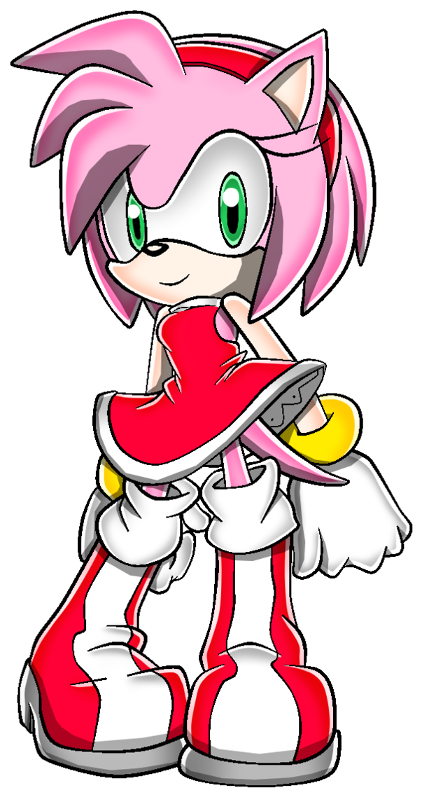 Just Practicing Sa Style In Mostly Sai Original Sketch - Amy Rose (669x1193), Png Download