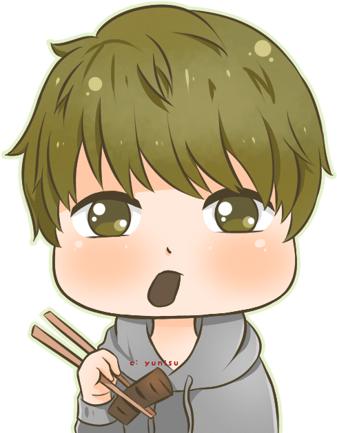 Bts Jin Chibi Gif - Chibi Jin (489x629), Png Download