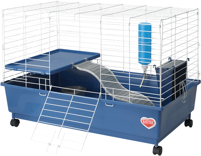 Deluxe 30 X 18, 2-level Guinea Pig Cage - Kaytee Deluxe Guinea Pig Cage, Blue (750x750), Png Download